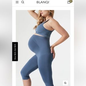 Blanqi Maternity Belly Support Crop leggings